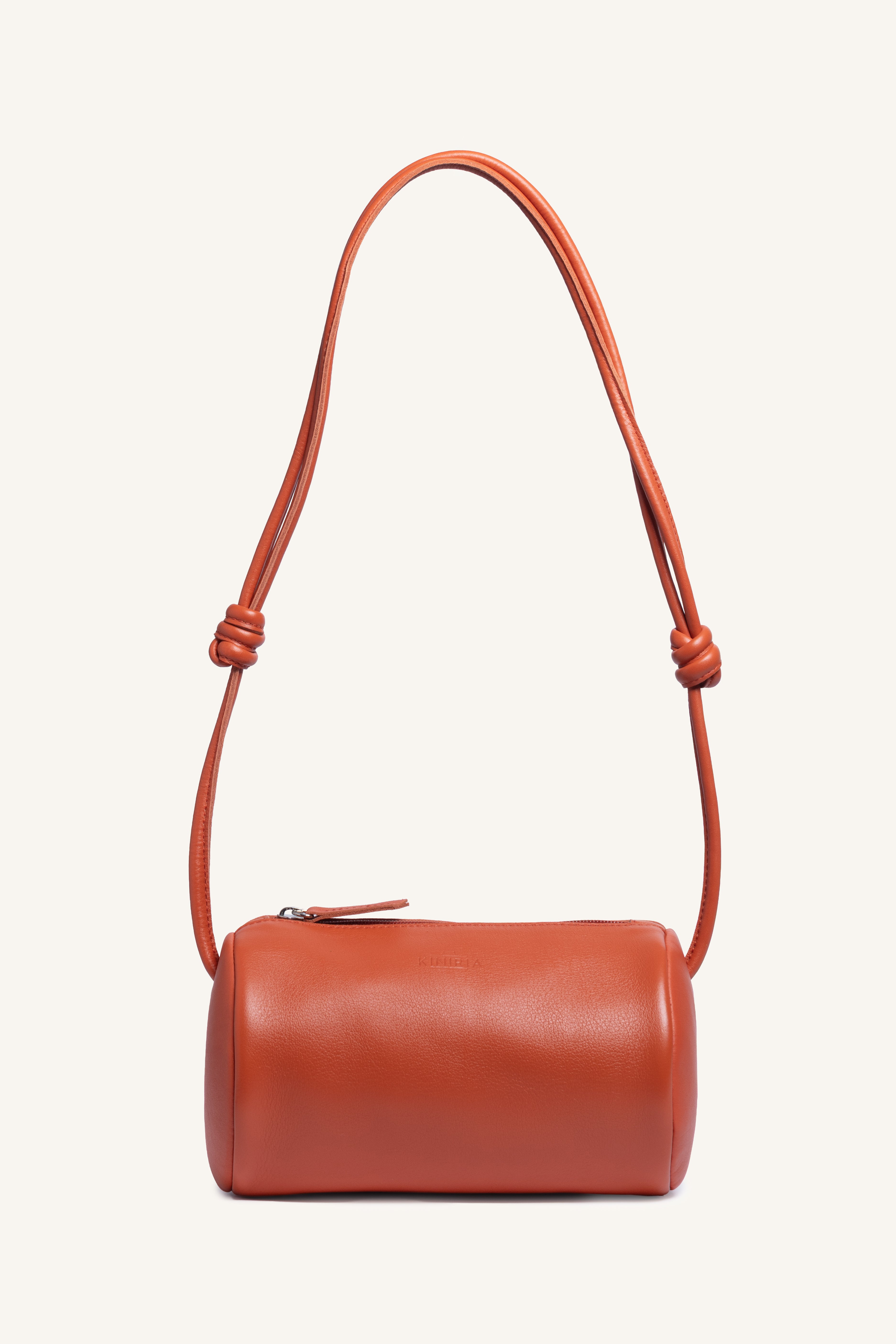 BOLSO CILINDRO | Coral oscuro