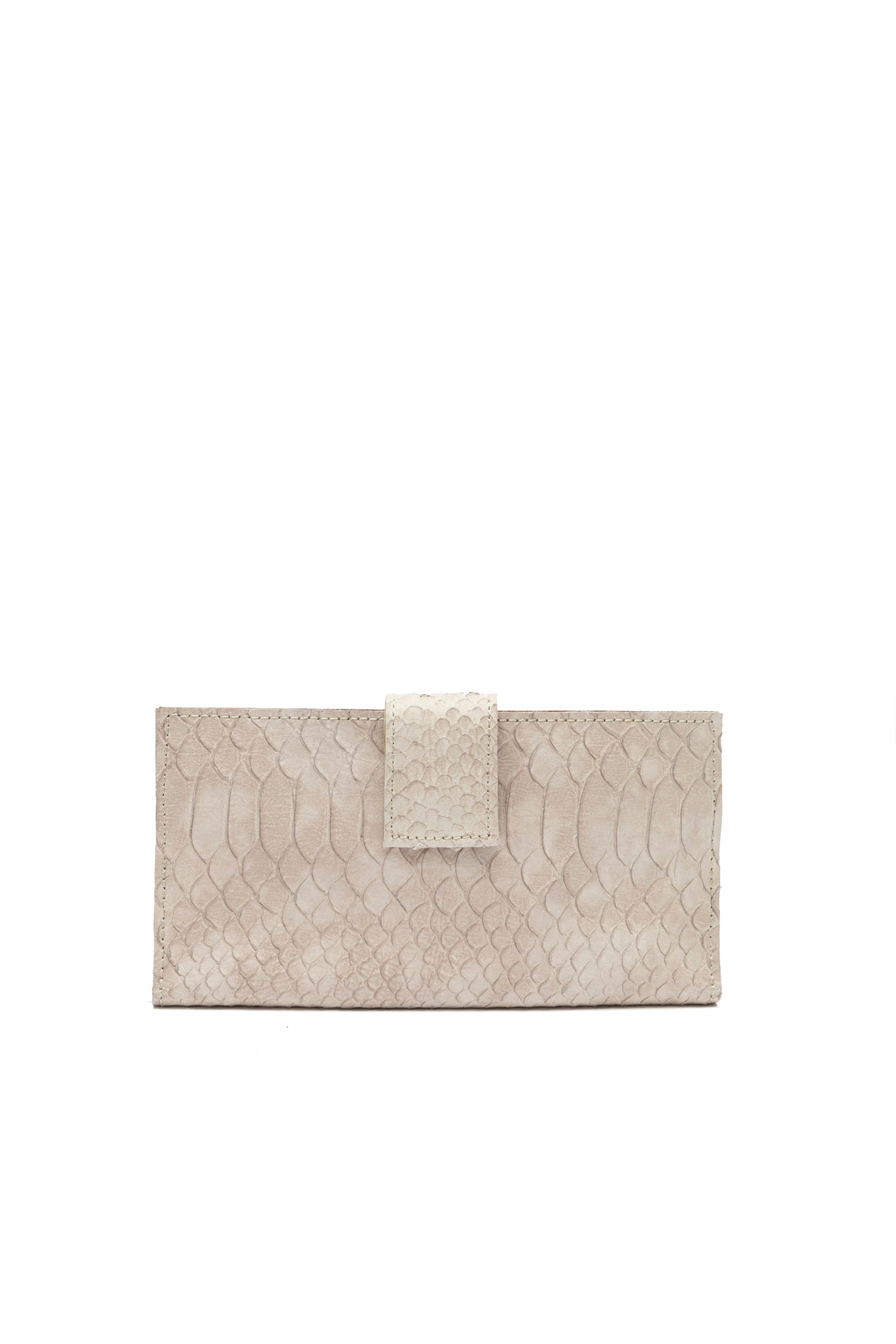 CARTERA GRANDE | Serpiente beige - Kiniria