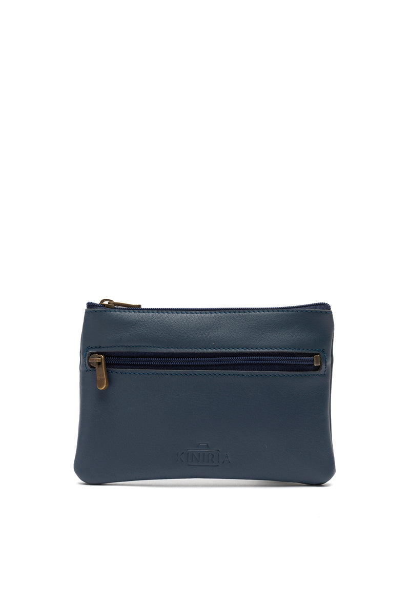 PURSE TWO ZIPPERS | NAVY