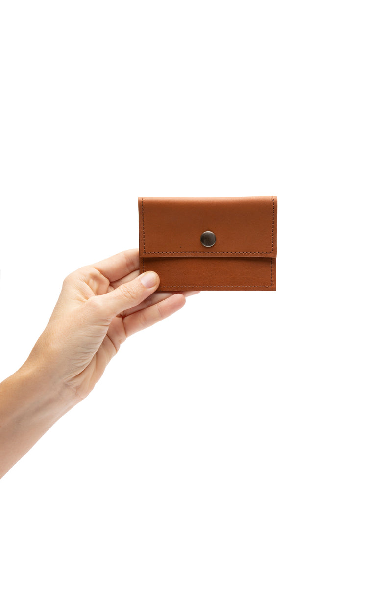 MINI CARD HOLDER PURSE | CAMEL