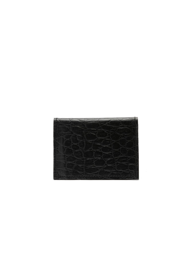 SMALL CARD HOLDER | BLACK CROCODILE